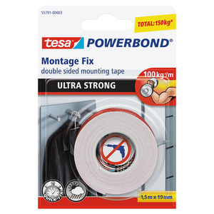 CINTA DOBLE CARA TESA POWERBOND ULTRA STRONG 1.5M X 19MM CINTA DOBLE CARA TESA POWERBOND ULTRA STRONG 1.5M X 19MM