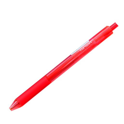 BOLIGRAFO RETRACTIL GEL TOP TEAM 0.7MM ROJO 6U
