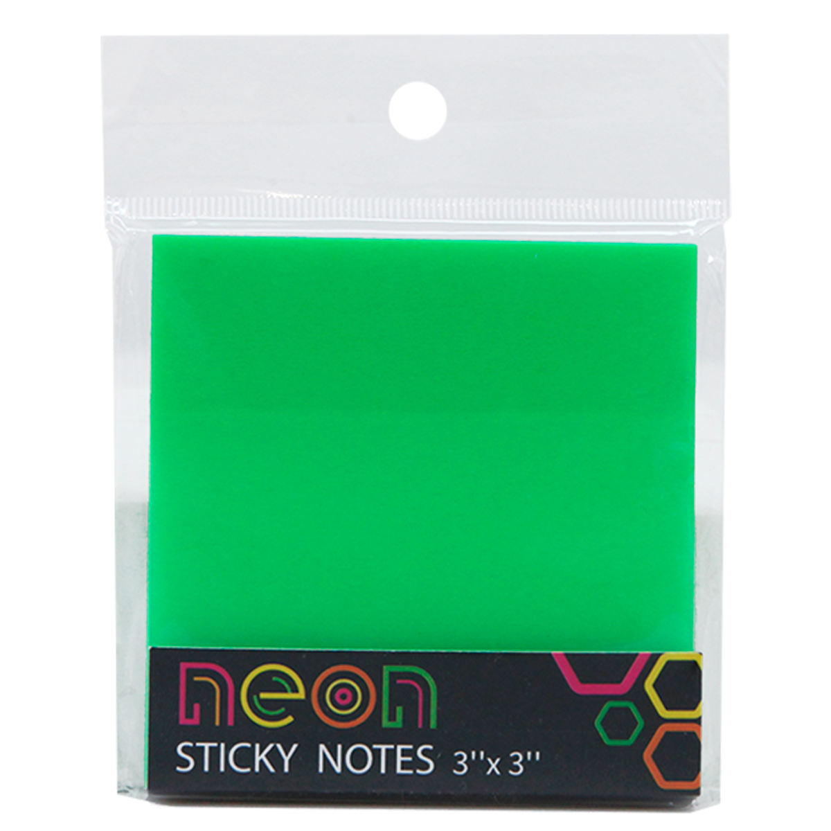 NOTAS ADHESIVAS TOP TEAM 3 X 3 VERDE NEON 100H