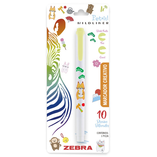 MARCADOR ZEBRA MILDLINER DOBLE PUNTA PET IT 1U (AMARILLO)