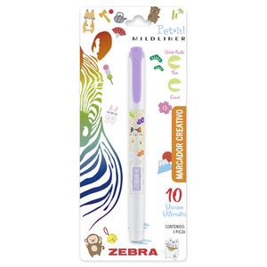 MARCADOR ZEBRA MILDLINER DOBLE PUNTA PET IT 1U (MORADO) MARCADOR ZEBRA MILDLINER DOBLE PUNTA PET IT 1U (MORADO)