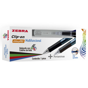 BOLIGRAFO ZEBRA MULTIFUNCIONAL 4 COLORES + PORTAMINAS 0.5MM 1U (BLANCO) BOLIGRAFO ZEBRA MULTIFUNCIONAL 4 COLORES + PORTAMINAS 0.5MM 1U (BLANCO)