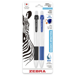 BOLIGRAFO RETRACTIL ZEBRA J-ROLLER RLV 1.00MM NEGRO + AZUL2U BOLIGRAFO RETRACTIL ZEBRA J-ROLLER RLV 1.00MM NEGRO + AZUL2U