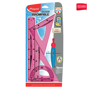JUEGO GEOMETRIA MAPED FLEX FLUO 6U JUEGO GEOMETRIA MAPED FLEX FLUO 6U