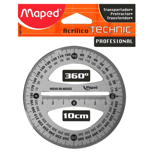 TRANSPORTADOR MAPED TECHNIC PRO 360 10CM 1U