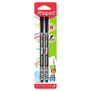 ROTULADOR MAPED FINOS GRAPHPEPS NEGRO 2U