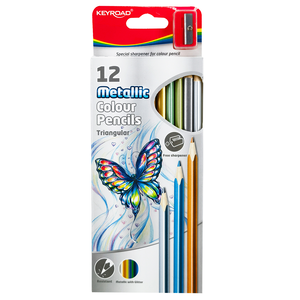 LAPICES DE COLORES KEYROAD METALICOS 12U LAPICES DE COLORES KEYROAD METALICOS 12U
