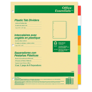 INDICE SEPARADOR AVERY (COLORES, 8 DIVISIONES) INDICE SEPARADOR AVERY (COLORES, 8 DIVISIONES)