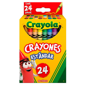 CAJA DE CRAYONES CRAYOLA (ESTANDAR, 24 COLORES)