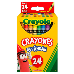 CAJA DE CRAYONES CRAYOLA (ESTANDAR, 24 COLORES) CAJA DE CRAYONES CRAYOLA (ESTANDAR, 24 COLORES)