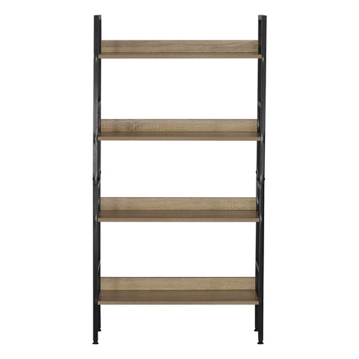 LIBRERO CON 3 NIVELES, DISENO ESTANTES INCLINADOS