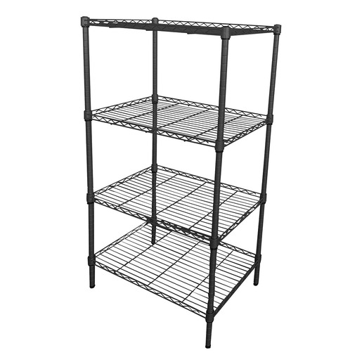 ESTANTERIA 5 NIVELES DE ALAMBRE 140X76X35CM, CAPACIDAD DE CARGA 200KG/NIVEL