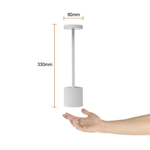 LAMPARA DE MESA 3W BLANCO 3DTTLLED12DCCCB