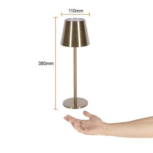 LAMPARA DE MESA TOUCH LED 3W DORADO  5DTTLLED11DCCCD