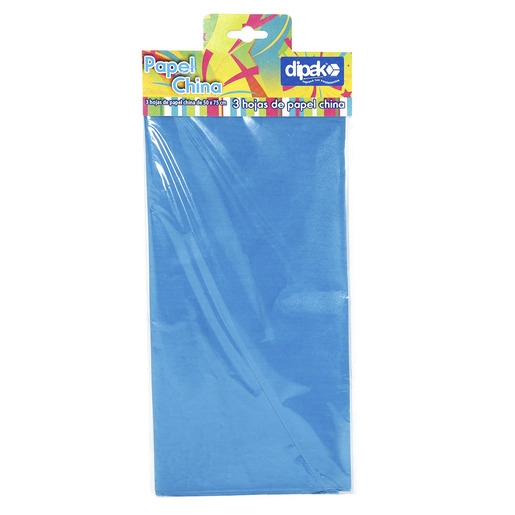 PAPEL DE CHINA DIPAK 3 HOJAS AZUL