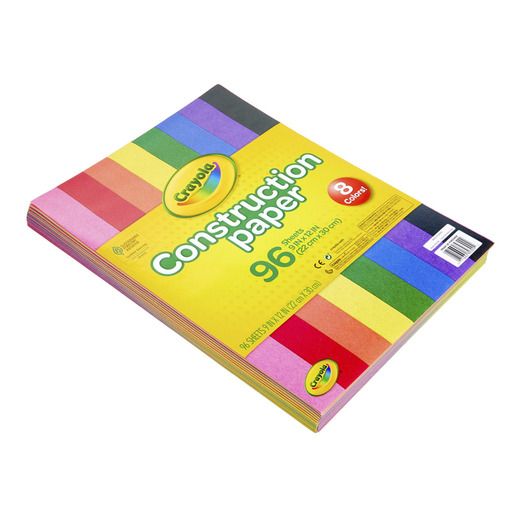 PAPEL CONSTRUCCION CRAYOLA COLORES 96 HOJAS