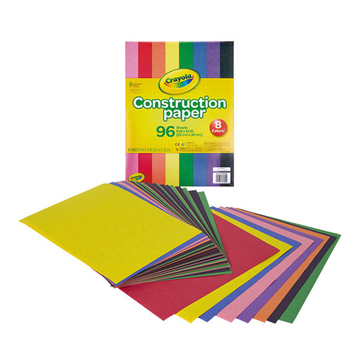 PAPEL CONSTRUCCION CRAYOLA COLORES 96 HOJAS
