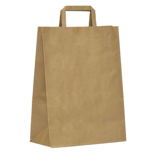 BOLSA CON ASA KRAFT (MEDIADA 22 X 28 X 13 CM)