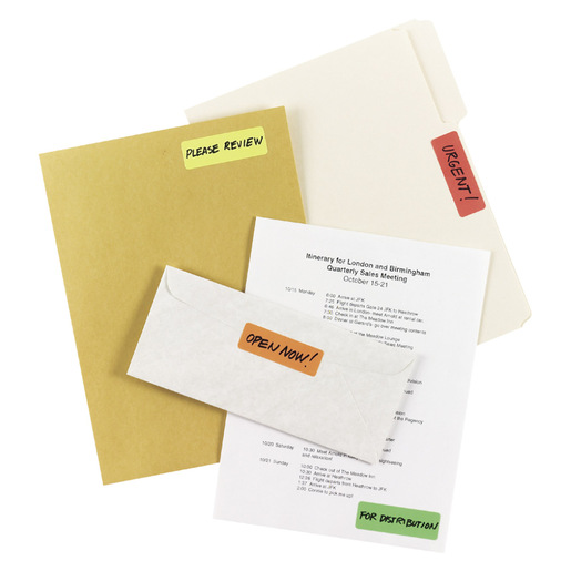 ETIQUETA RECTANGULAR VARIOS COLORES LÁSER 2.5 CM X 7.6 CM PAQ 200