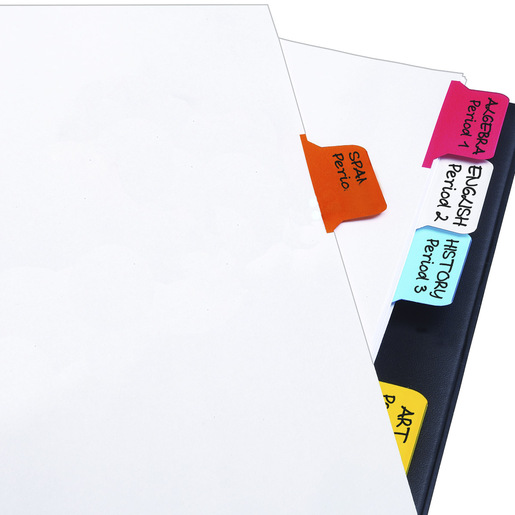 SEPARADORES BORRABLES 8 PESTAÑAS MULTICOLOR 1 JUEGO