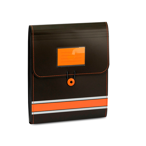 ARCHIVO VERTICAL 7 BOLSILLOSNARANJA IO-F403