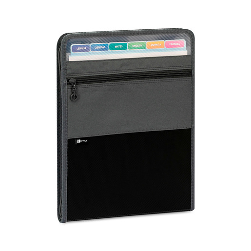 ARCHIVO EXPANDIBLE  VERTICALDE TELA CON ZIPPER7 BOLSILLOS IO-ZP101