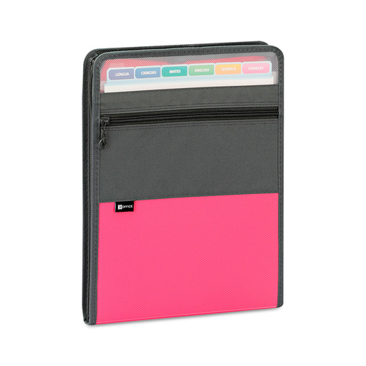 ARCHIVO EXPANDIBLE  VERTICALDE TELA CON ZIPPER7 BOLSILLOS IO-ZP201