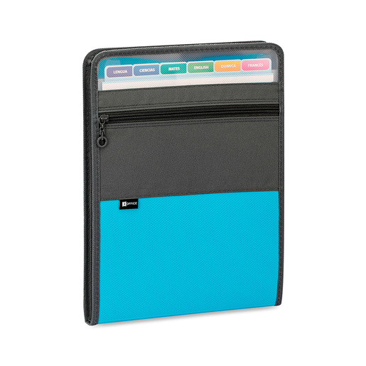 ARCHIVO EXPANDIBLE  VERTICALDE TELA CON ZIPPER7 BOLSILLOS IO-ZP301