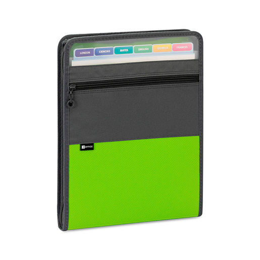 ARCHIVO EXPANDIBLE  VERTICALDE TELA CON ZIPPER7 BOLSILLOS IO-ZP401