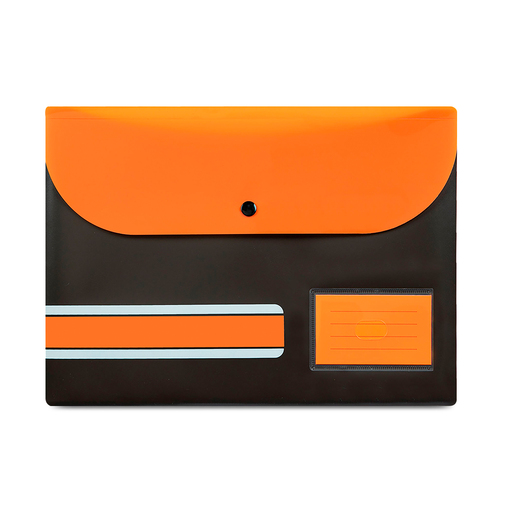 SOBRE 2 BOLSILLOS, TAMANO A4 NARANJA IO-F400
