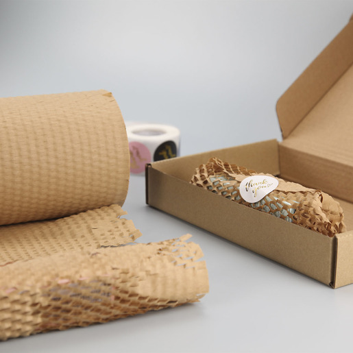 ROLLO DE PAPEL DE EMBALAJE TIPO PANAL ECOLOGICO