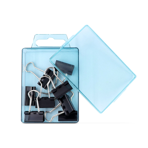 SUJETADOCUMENTOS ECONOVO 19MM 8U (100% PLASTICO RECICLADO)