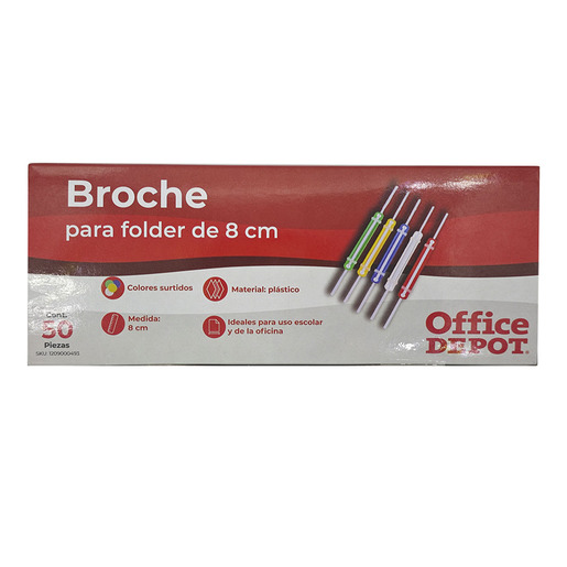 GANCHOS PARA FOLDER PLASTICO 8CM 50U