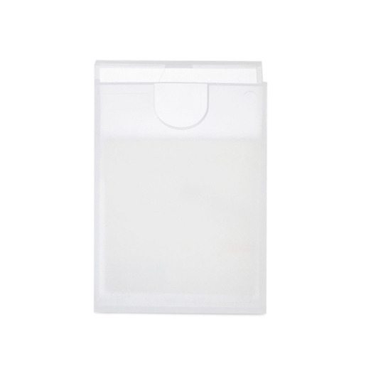 TARJETERO PORTATIL DE PLASTICO TRANSPARENTE 2.44X3.85X0.39IN