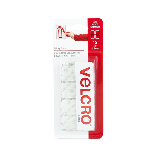 VELCRO CUADROS BLANCO SB 22MM