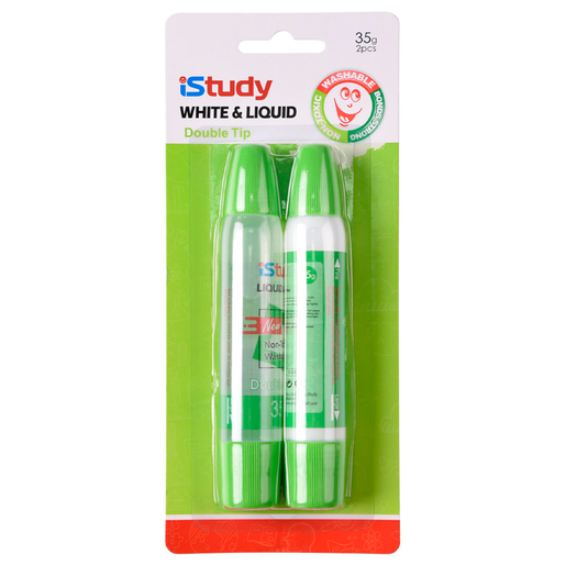 GOMA LIQUIDA 35GRS + PEGAMENTO BLANCO 35 GRS ISTUDY 2U