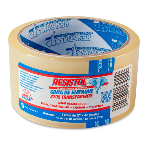 CINTA EMPAQUE RESISTOL TRANSPARENTE 48MMX40YDS