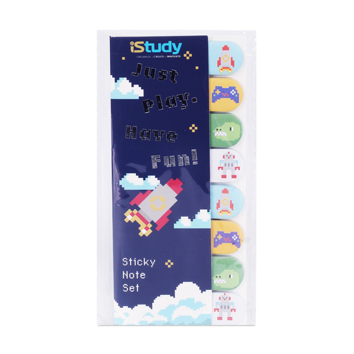 BANDERITAS ADHESIVAS ISTUDY 8 DISENOS 30H CADA DISENO CONCEPTO GAMER