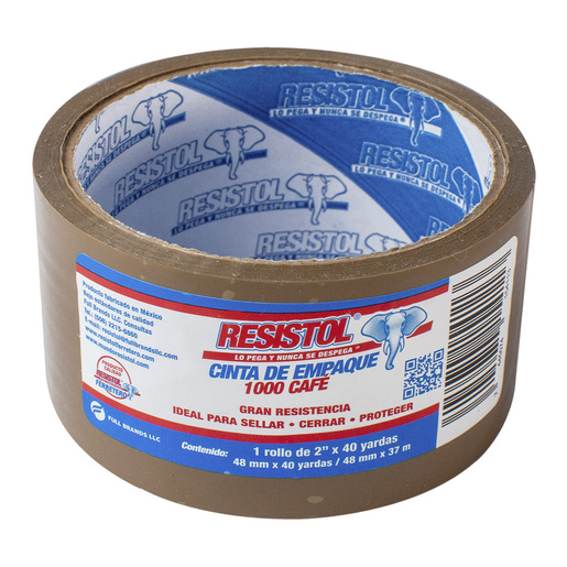 CINTA DE EMPAQUE RESISTOL 1000 CAFE 48MM X 40YDS