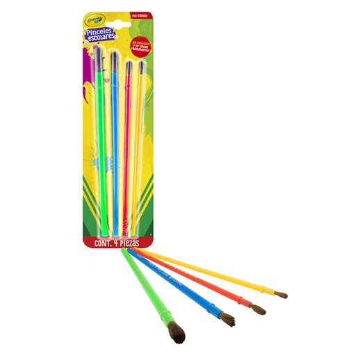 PINCELES CRAYOLA MANGO DE PLASTICO