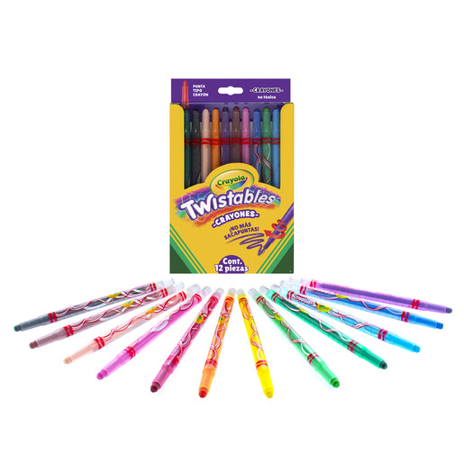 CRAYONES CRAYOLA MINI TWISTABLES RETRACTILES 12U