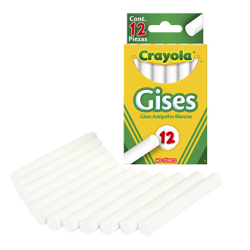 YESOS BLANCOS CRAYOLA  12U