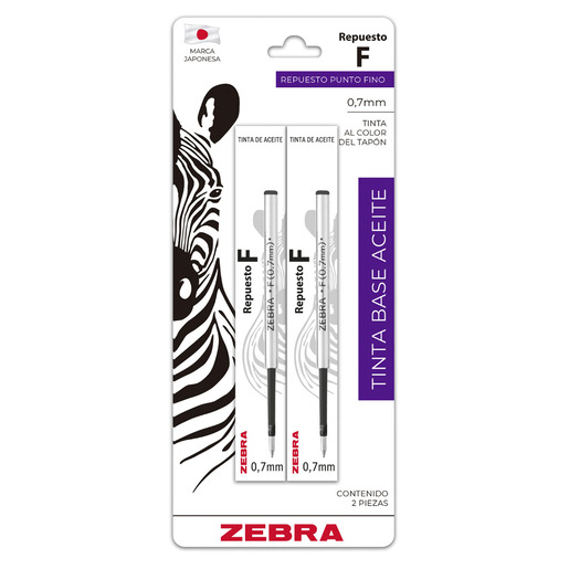 REPUESTO ZEBRA NEGRO 2U