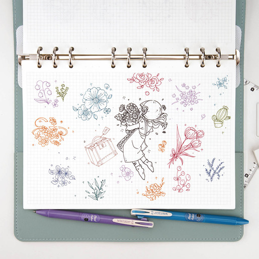 BOLIGRAFO GEL DUAL VERDE OBSCURO+NEGRO 0.7MM WRITECH