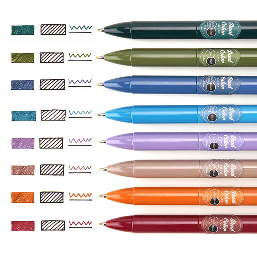 BOLIGRAFO GEL DUAL AZUL OBSCURO+NEGRO 0.7MM WRITECH