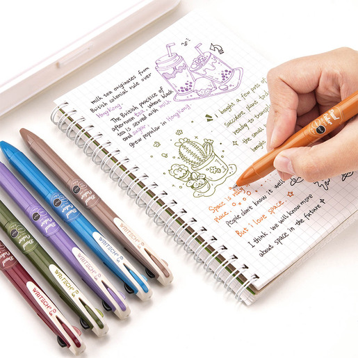 BOLIGRAFO GEL DUAL AZUL OBSCURO+NEGRO 0.7MM WRITECH