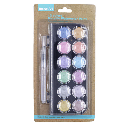 ACUARELAS METALICAS ART LIFE 28MM 12COLORES