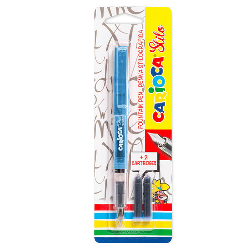 PLUMA FUENTE CARIOCA STILO + 2 CARTUCHOS