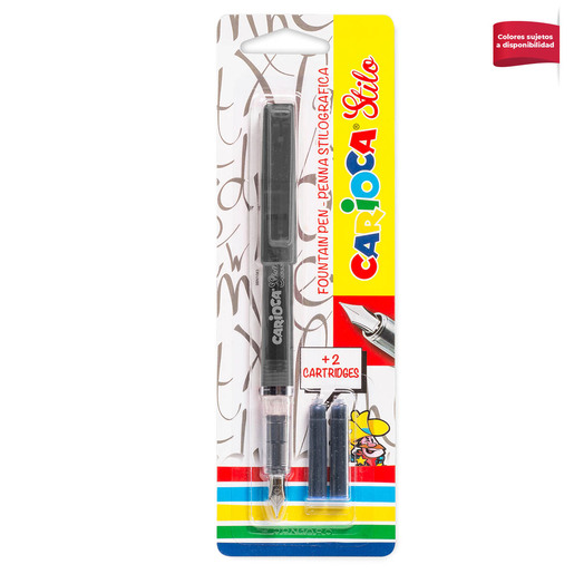 PLUMA FUENTE CARIOCA STILO + 2 CARTUCHOS