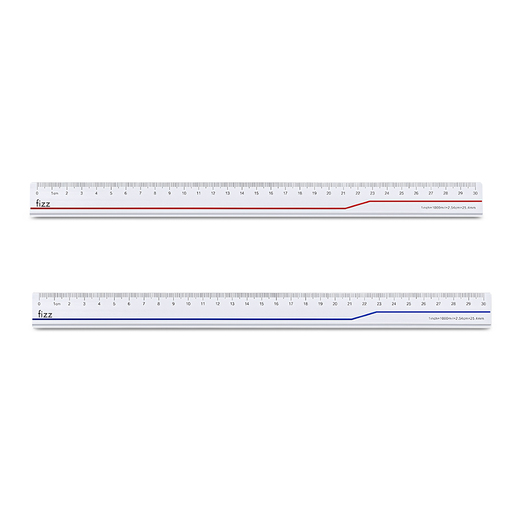 REGLA FIZZ DE ALUMINIO 30CM